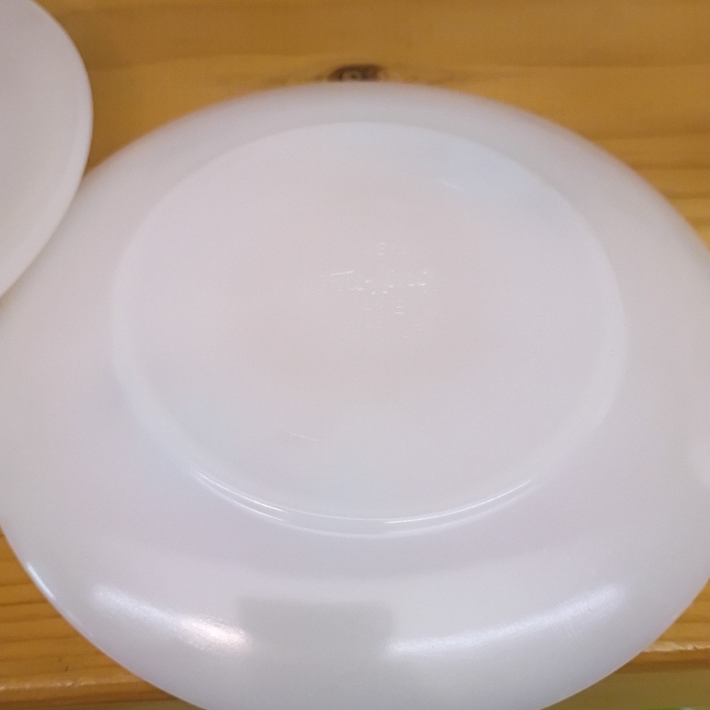 Vintage Fire King Bonnie Blue Carnation 5 Flower Teacup Cups‎ & 3 Saucers - Picture 15 of 15